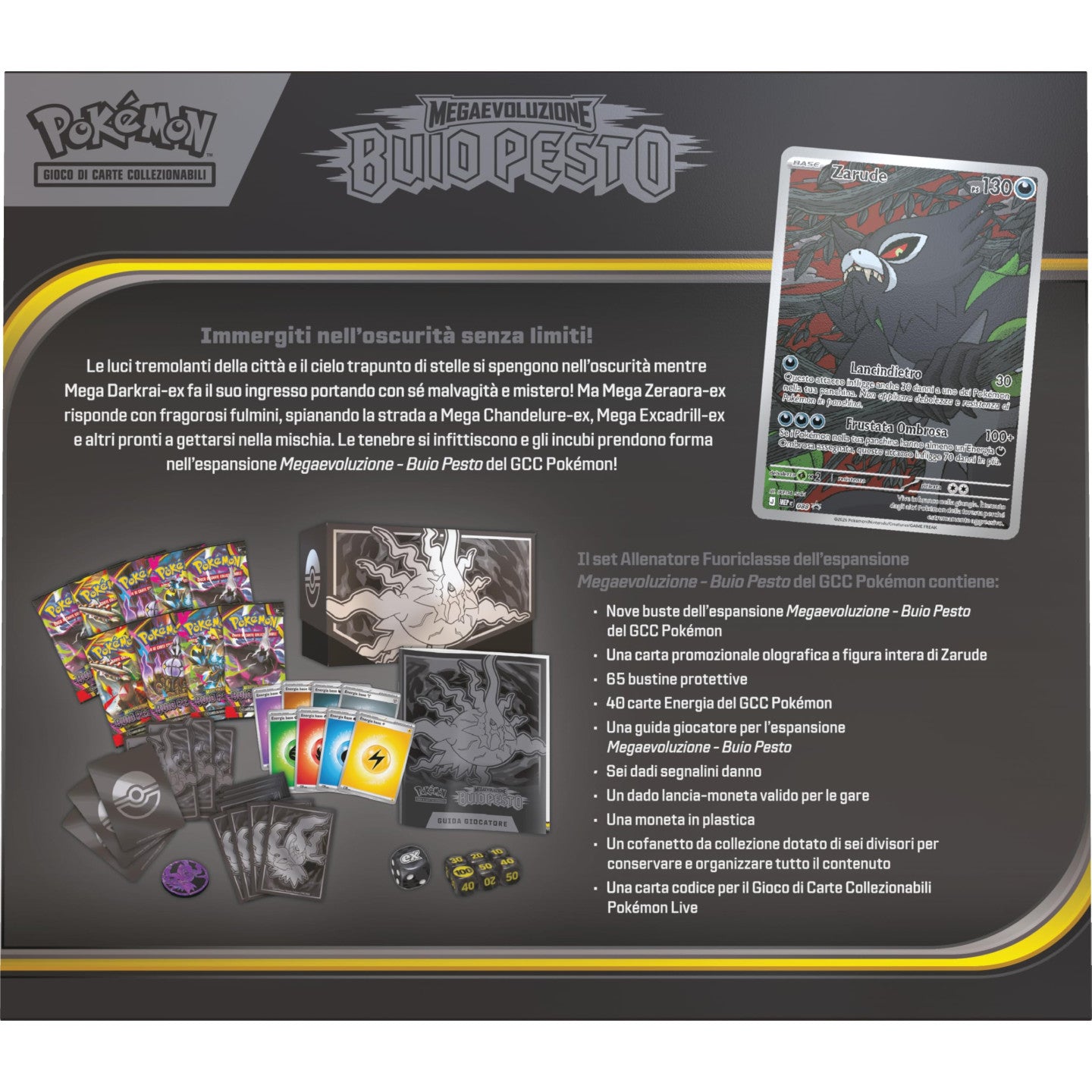 Pokémon Set Allenatore Fuoriclasse Megaevoluzione Buio Pesto