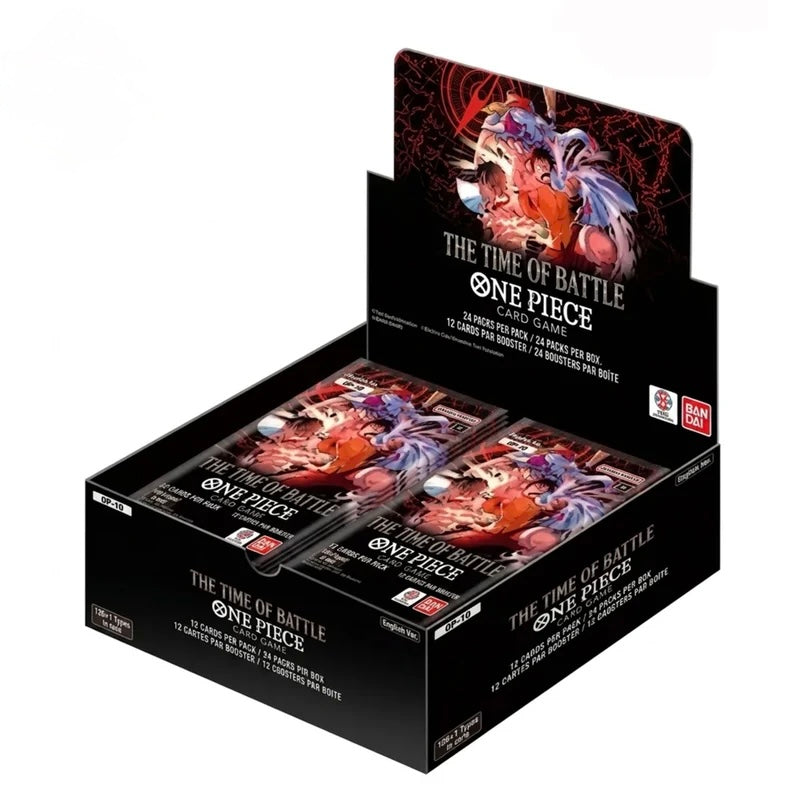 BANDAI Op 16 Box Inglese 24 Buste per Gioco di Carte One Piece The Time of Battle