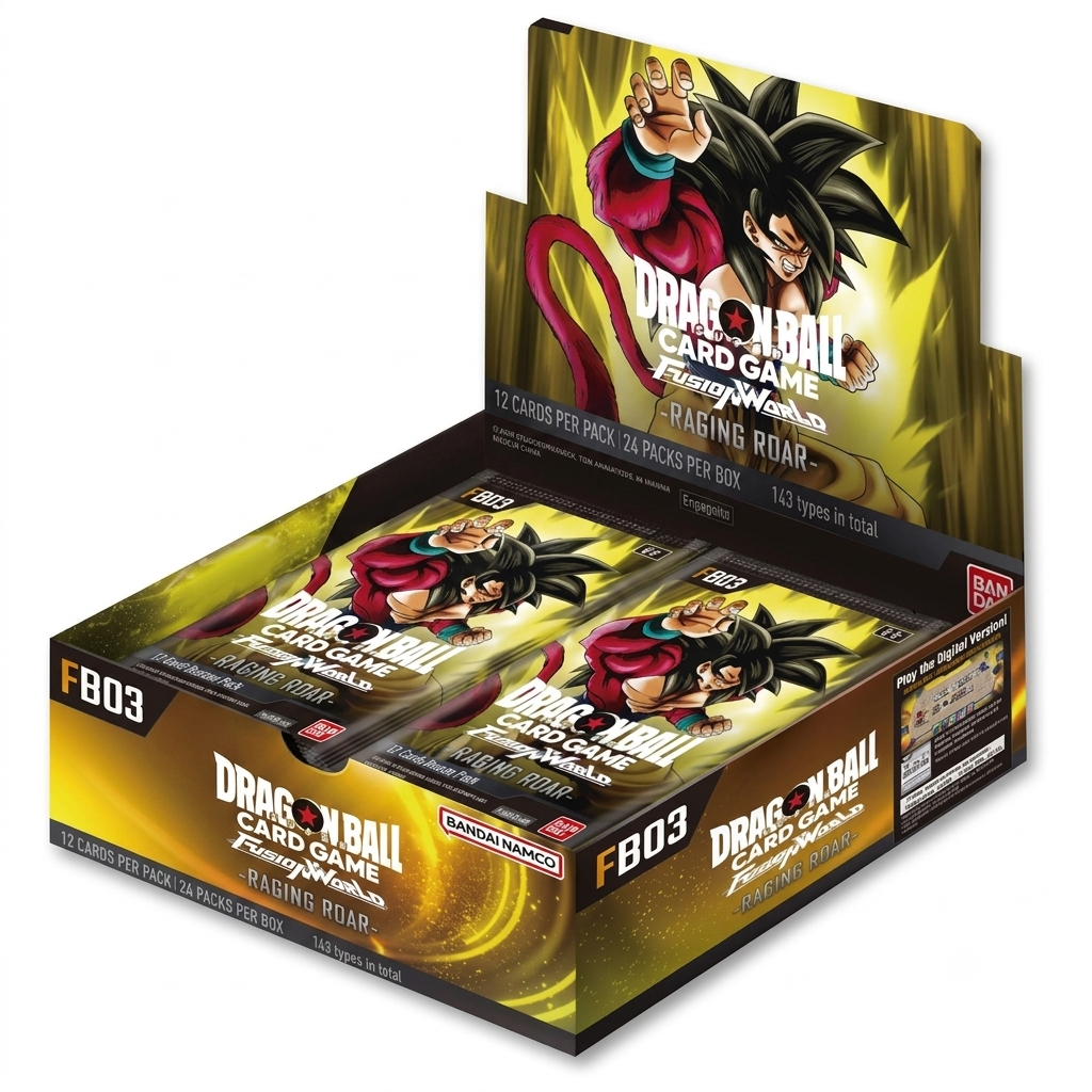 Dragon Ball Fusion World 03 Box FB-03 – Raging Roar – Super TCG Booster Display (24 Packs) – ENG
